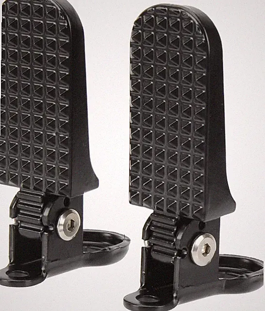 1 Pair Foldable Bike Rear Pedals, Quick Release Aluminum Foot Pegs, Non-Slip Foo