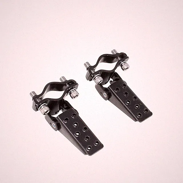 1Pair Bicycle Steel Foldable Folding Fork Foot Step Pegs BLACK For Bike BMX MT ⊥