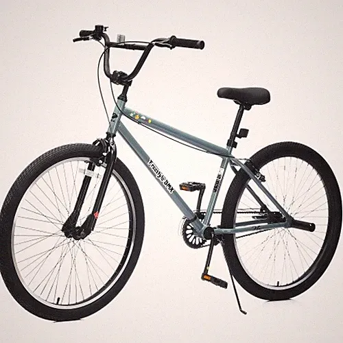 26" Freestyle BMX Bike for Teens Single Speed Steel Frame with 2 Pegs Blue