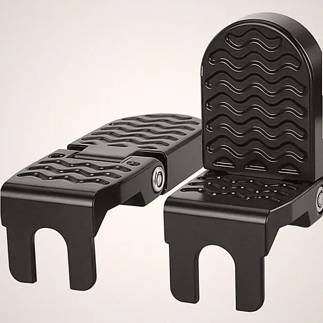 2PCS Folding Bike Foot Pegs,Aluminium Alloy Non-Slip Pegs for Passenger