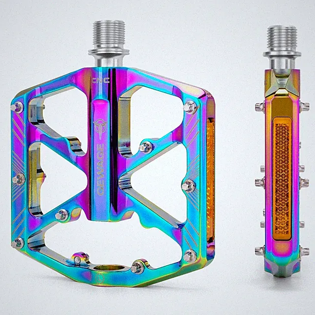 Bike Pedals 9/16 Inch - Bicycle Pedals with Reflectors - 3 Sealed Bearings MT...