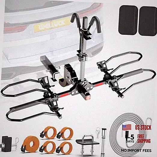 Bike Rack for Car,200LB 2 Ebike Rack Hitch with Up to 5-inch Fat Tire,Folding