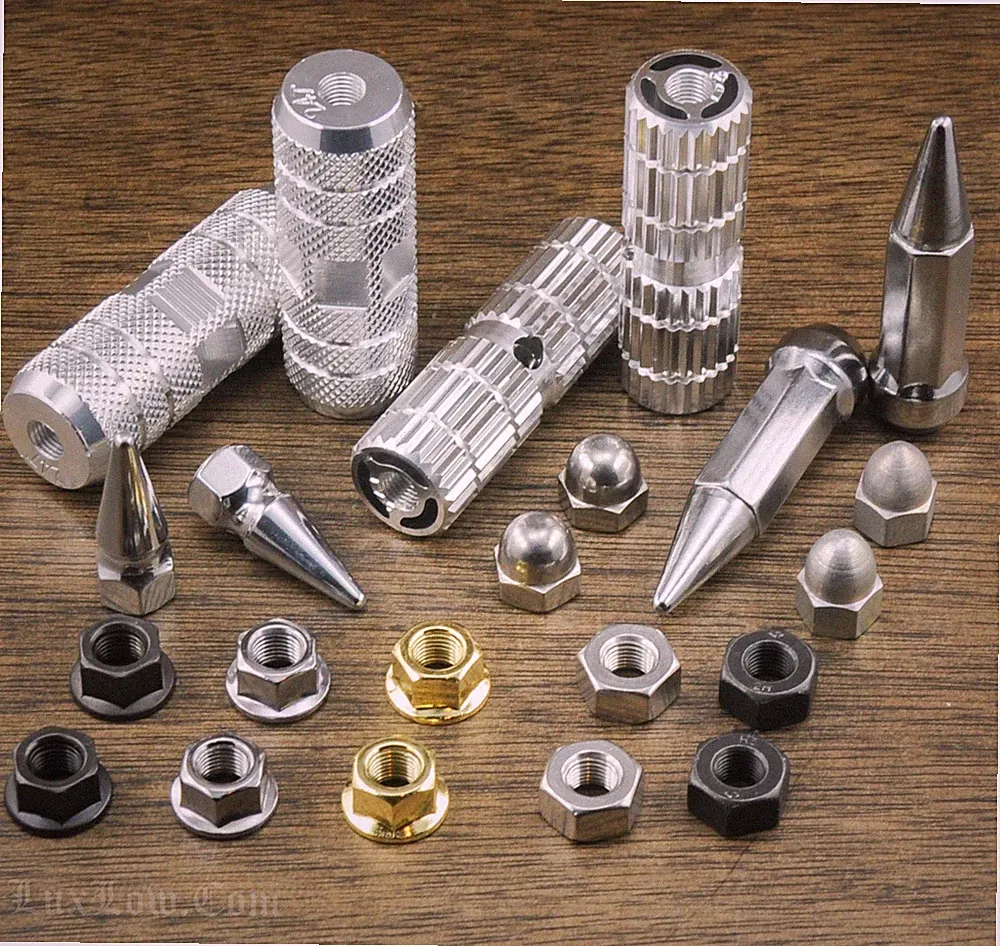 Chopper Bicycle 3/8" AXLE NUTS SPIKES PEGS Lowrider SchwinnStingray Cruiser Bike