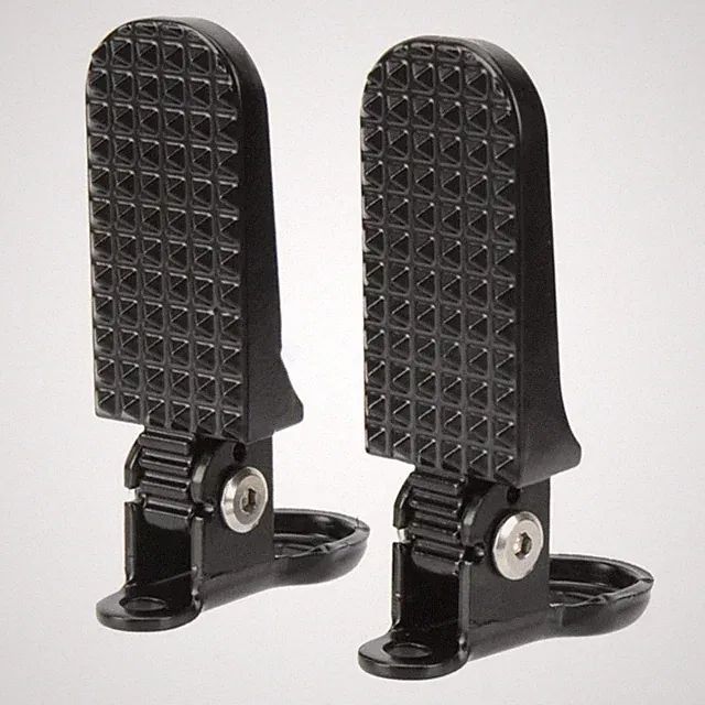 Comfortable Electric Bike Footrest Peg Foldable Rear Pedal for Easy Carrying [