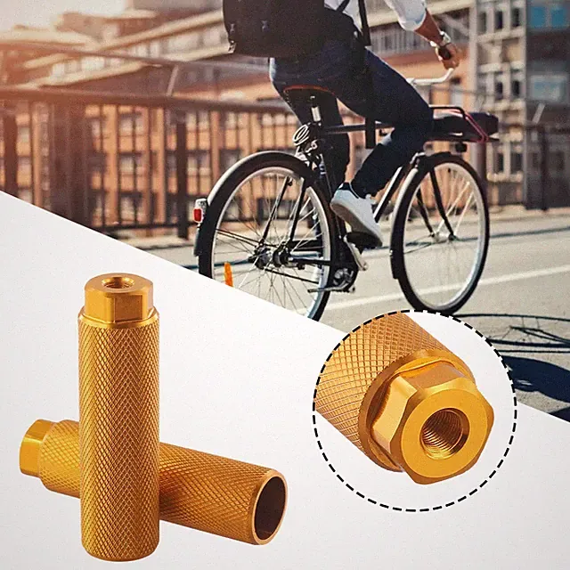 Compact Bike Pegs with Knurled Texture for Safe and Comfortable Riding