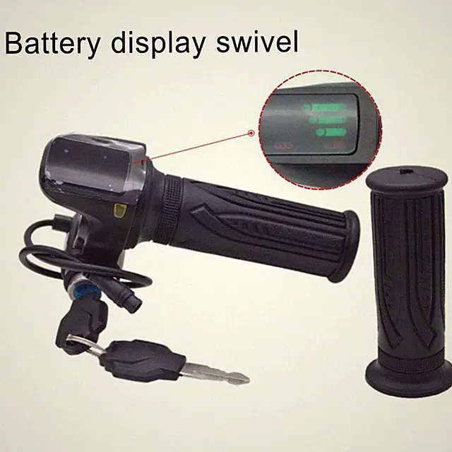 Electric Scooter Throttle Grip With Waterproof 6 Pin Interface For E Bike 48 [