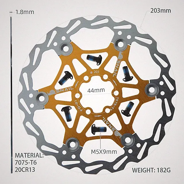 Floating Disc Mountain Bike Cooling Floating Disc Ultra-light Six Pin Disc Brake