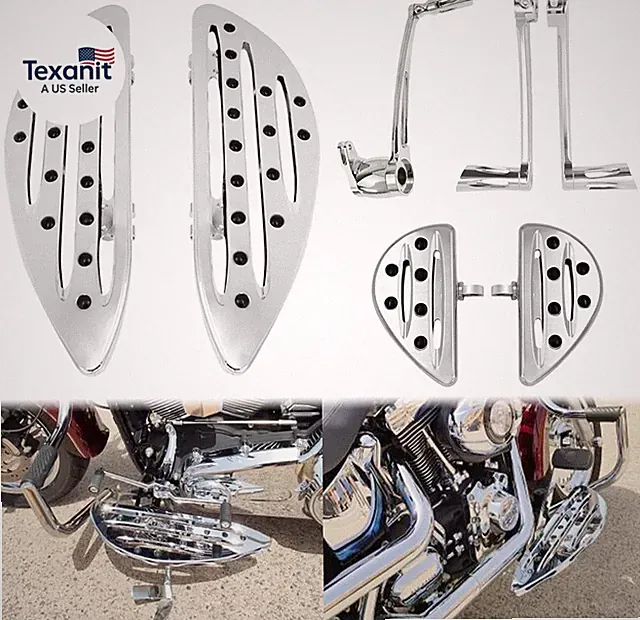 Front Floorboard Driver Rider Footboards Passenger Footboards Brake Arm Pedal Le