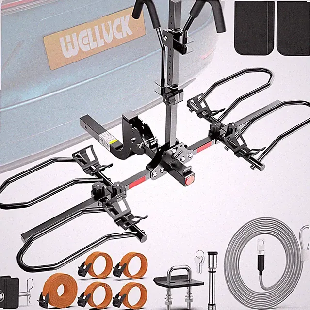 Heavy-Duty 2-Bike Hitch Rack for Cars, RVs & SUVs - Fits Fat Tires
