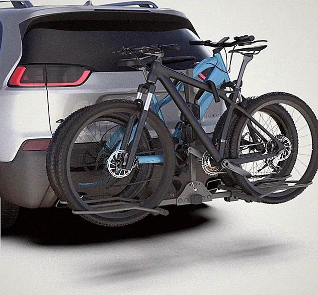 Heavy-Duty 2-Bike Hitch Rack for SUVs & Trucks - Fits Fat Tire E-Bikes