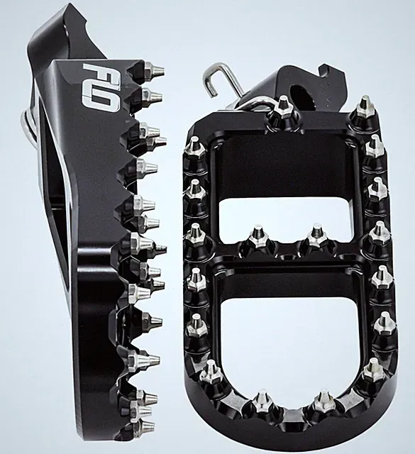 Kawasaki KX250F KX450F BLACK ADVENTURE SNOW BIKE FOOTPEGS