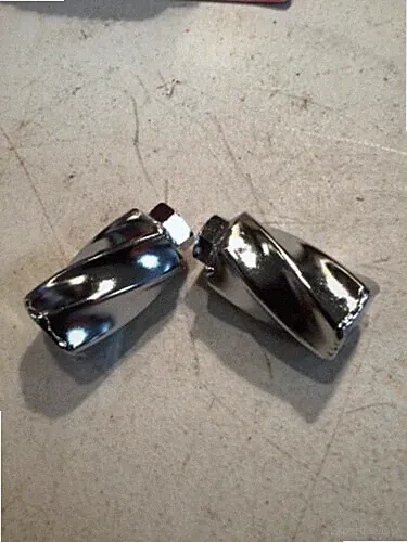 NEW El GordoTwisted Lowrider Beach Cruiser Bicycle Bike Pegs Chrome bmx