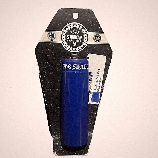 NEW The Shadow Conspiracy Little Ones Peg 14mm Perma Blue BMX CNC Heat 4140 Bike