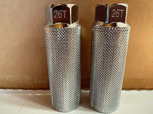Old School Bicycle Pegs Threaded 26T x 3/8" FRONT GT Type BMX Cruiser Lowrider