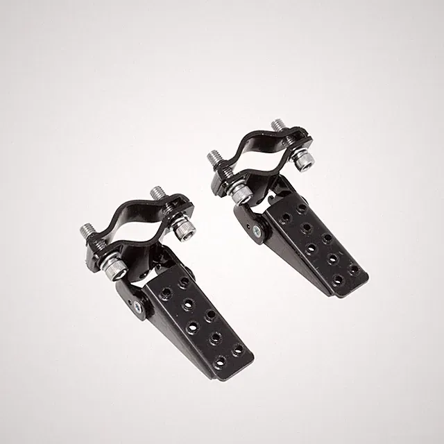 PRO+ Pair Bicycle Steel Foldable Folding Fork Foot Step Pegs BLACK Bike BMX MTB