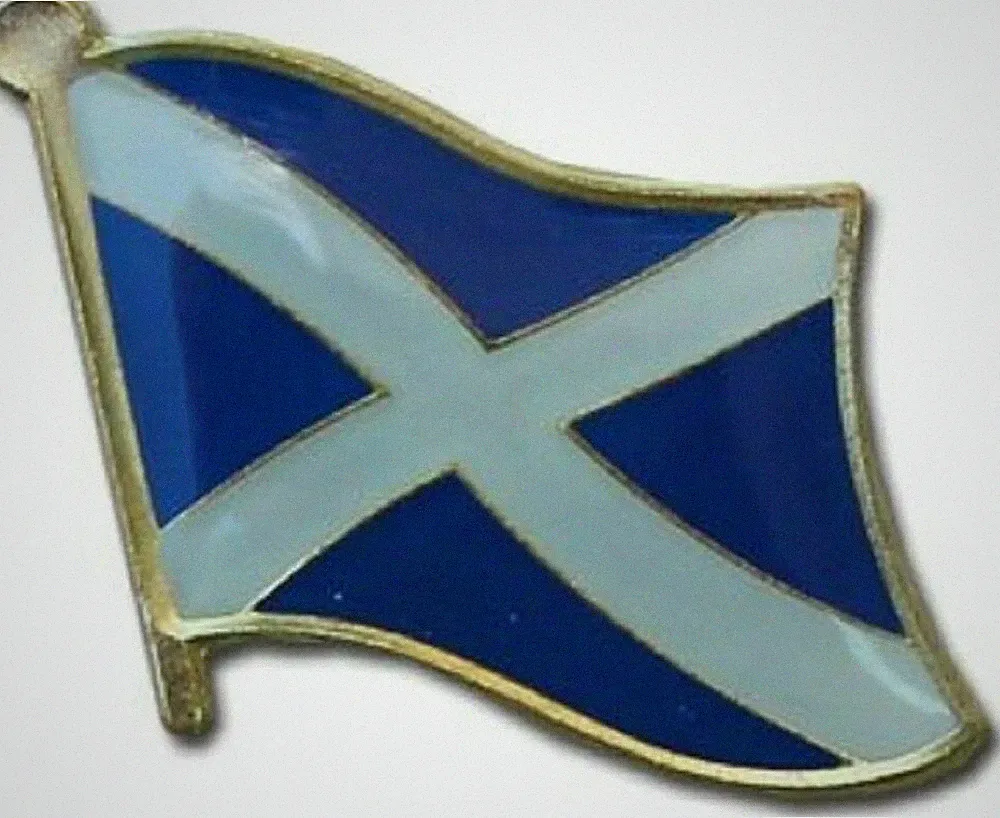 Scotland Cross Country Flag Bike Motorcycle Hat Cap lapel Pin