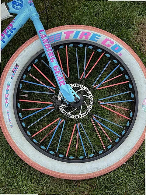 Se Bike Pk Fat Ripper 26 Inch Customized Light Blue And Pink Bicycle