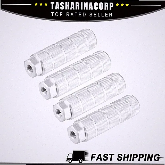 Universal Piece of 4 Rear Foot Pegs Footrest for BMX MTB Bike Fit 3/8 Inch Axles