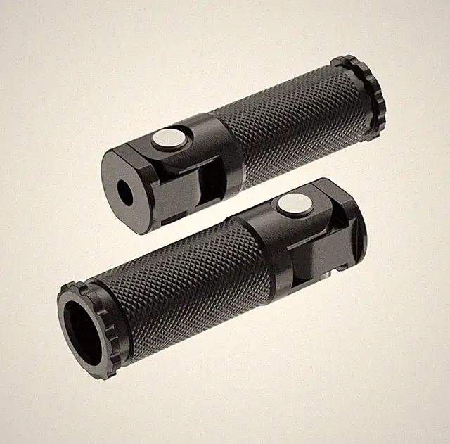 Velotric Rear Pegs – Folding Antislip Aluminum Black